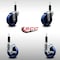 Service Caster 4'' SS Solid Poly Wheel Swivel 1'' Expanding Stem Caster Set 2 Brakes, 4PK SCC-SSEX20S414-SPUS-2-TLB-2-1 - alternate 2